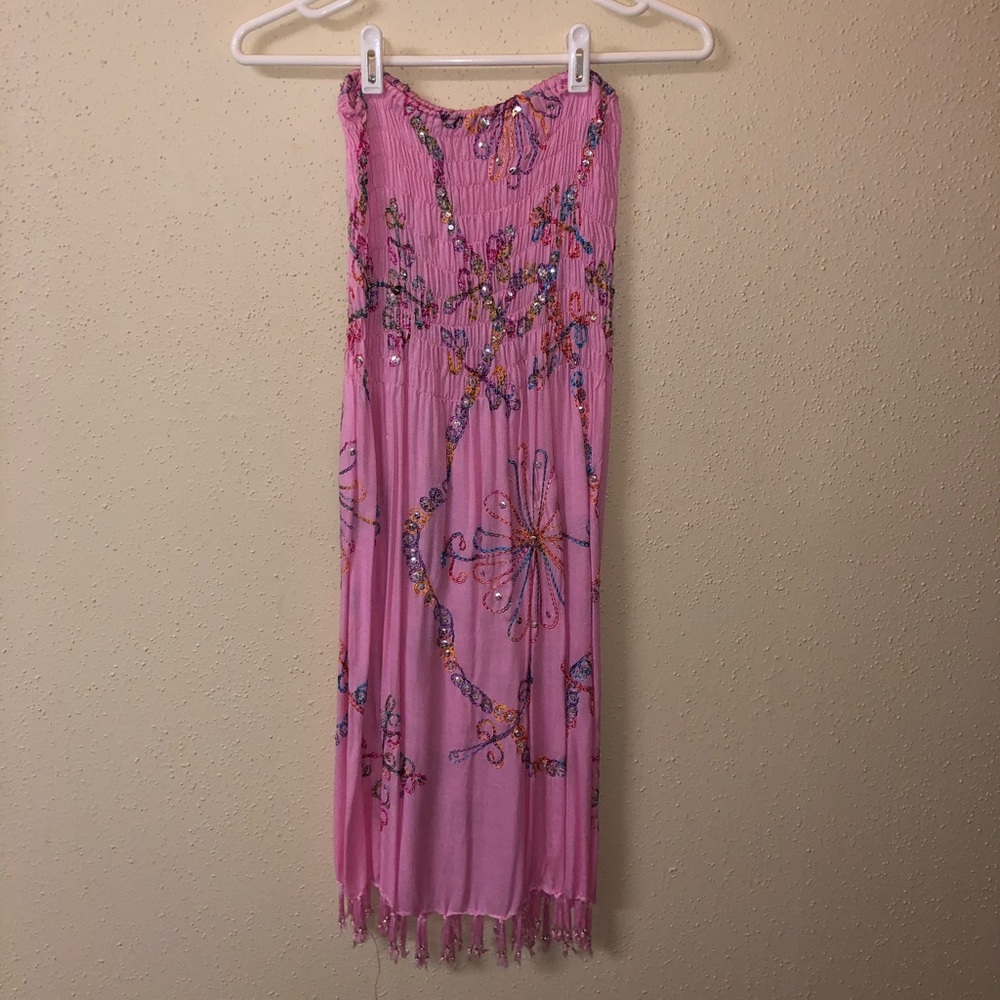 Strapless dress